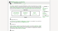 Desktop Screenshot of maths-in-industry.org